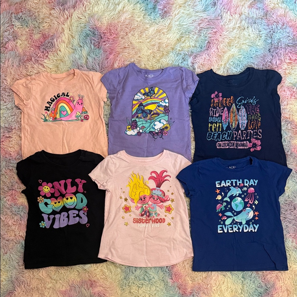 Little girls 5/6 shirt bundle